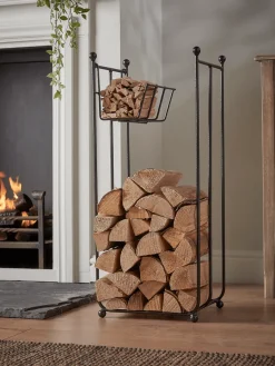 Cox & Cox Fireside<Tall Log and Kindling Holder