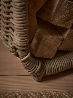 Cox & Cox Fireside<Tall Rattan Log Holder