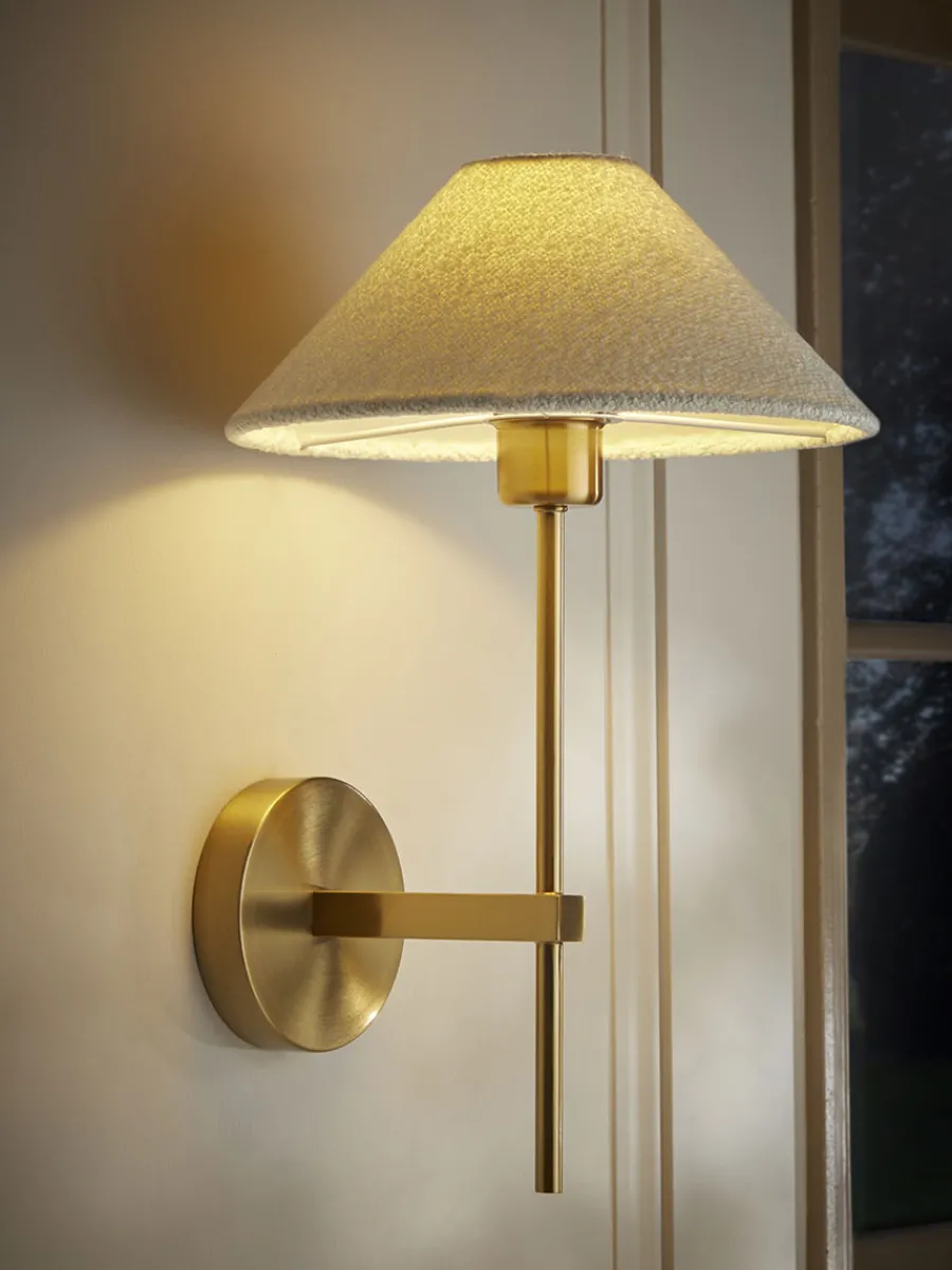 Cox & Cox Wall Lights<Tapered Boucle Wall Light