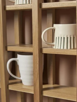Cox & Cox Hooks & Hook Racks|Shelves<Teak Mug Shelf