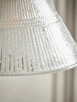 Cox & Cox Wall Lights<Textured Glass Tapered Wall Light