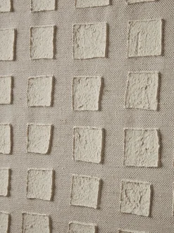 Cox & Cox Wall Art<Textured Squares Framed Linen Wall Art