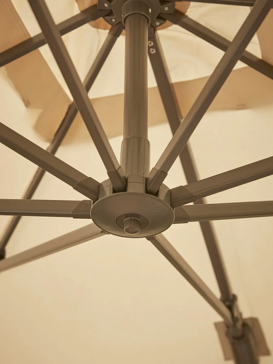 Cox & Cox Parasols & Sunshades<The Ultimate Square Cantilever Parasol Set - Champagne