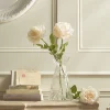 Cox & Cox Faux Stems|Faux Plants & Flowers<Three Faux Rose Stems - Soft Peach