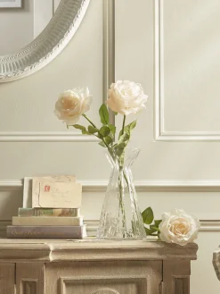 Cox & Cox Faux Stems|Faux Plants & Flowers<Three Faux Rose Stems - Soft Peach