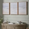 Cox & Cox Wall Art<Three Framed Coastal Canvases