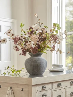 Cox & Cox Faux Stems|Faux Plants & Flowers<Three Large Faux Eucalyptus Sprays - Burgundy