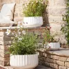 Cox & Cox Plant Pots & Troughs<Three Sand Fluted Planters - Small
