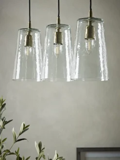 Cox & Cox Pendants<Three Tapered Glass Pendants