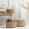 Cox & Cox Bags & Baskets<Three Woven Seagrass Storage Baskets