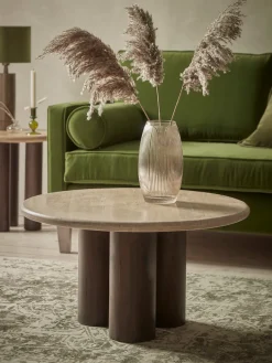 Cox & Cox Coffee Tables<Travertine Coffee Table