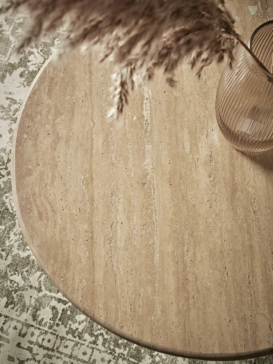 Cox & Cox Coffee Tables<Travertine Coffee Table