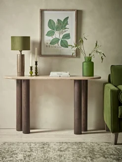 Cox & Cox Console Tables<Travertine Console