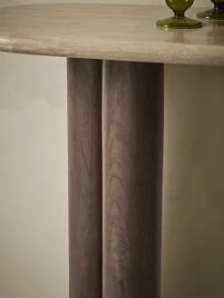 Cox & Cox Console Tables<Travertine Console