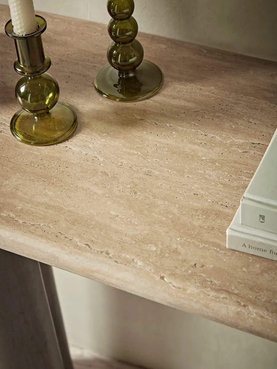 Cox & Cox Console Tables<Travertine Console