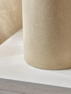 Cox & Cox Table Lamps|Bedside Lights<Travertine Effect Table Lamp