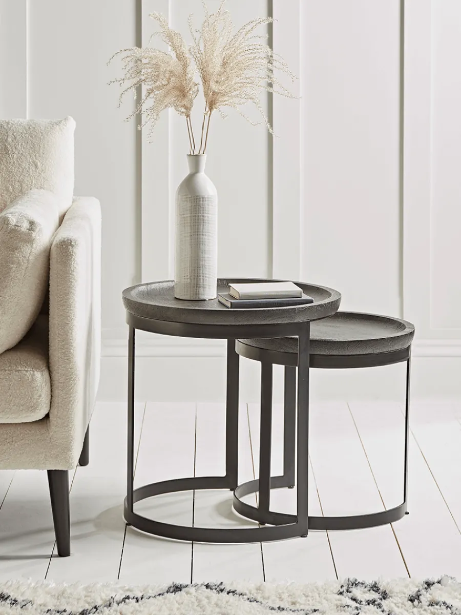 Cox & Cox Side Tables|Nesting Tables<Two Ardmore Nesting Tables