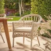 Cox & Cox Outdoor Dining Tables & Chairs<Two Decorative Weave Dining Chairs