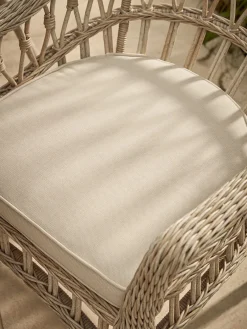 Cox & Cox Outdoor Dining Tables & Chairs<Two Decorative Weave Dining Chairs