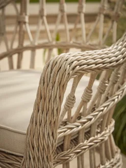 Cox & Cox Outdoor Dining Tables & Chairs<Two Decorative Weave Dining Chairs