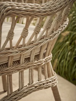 Cox & Cox Outdoor Dining Tables & Chairs<Two Decorative Weave Dining Chairs