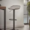 Cox & Cox Stools<Two Faux Leather Counter Stools - Grey