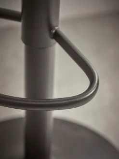 Cox & Cox Stools<Two Faux Leather Counter Stools - Grey