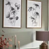 Cox & Cox Wall Art<Two Floral Framed Prints