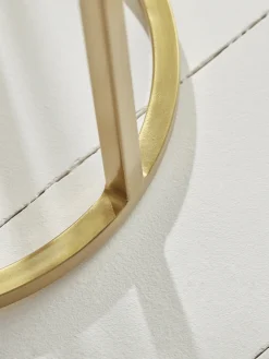 Cox & Cox Nesting Tables|Side Tables<Two Glass Topped Nesting Tables