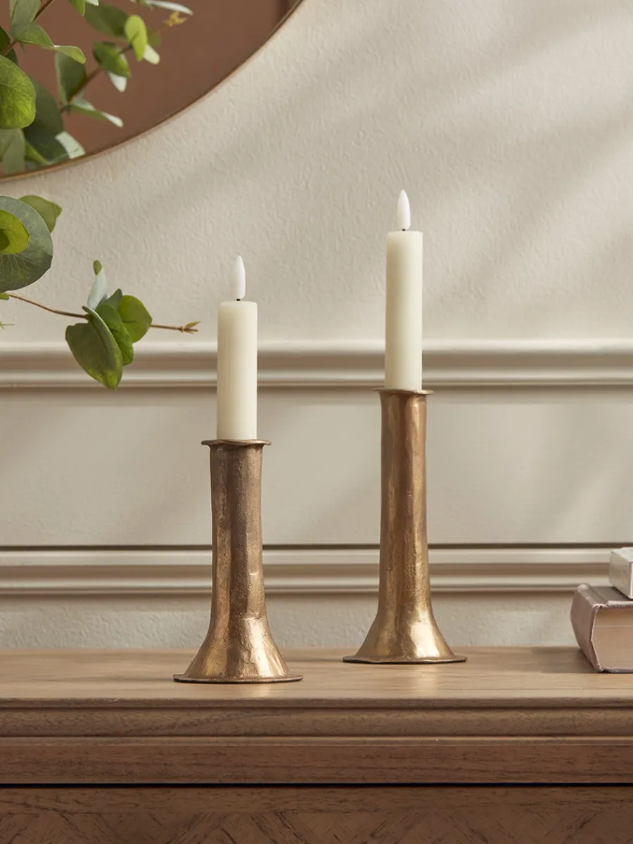 Cox & Cox Candle Holders<Two LED Faux Dinner Candles