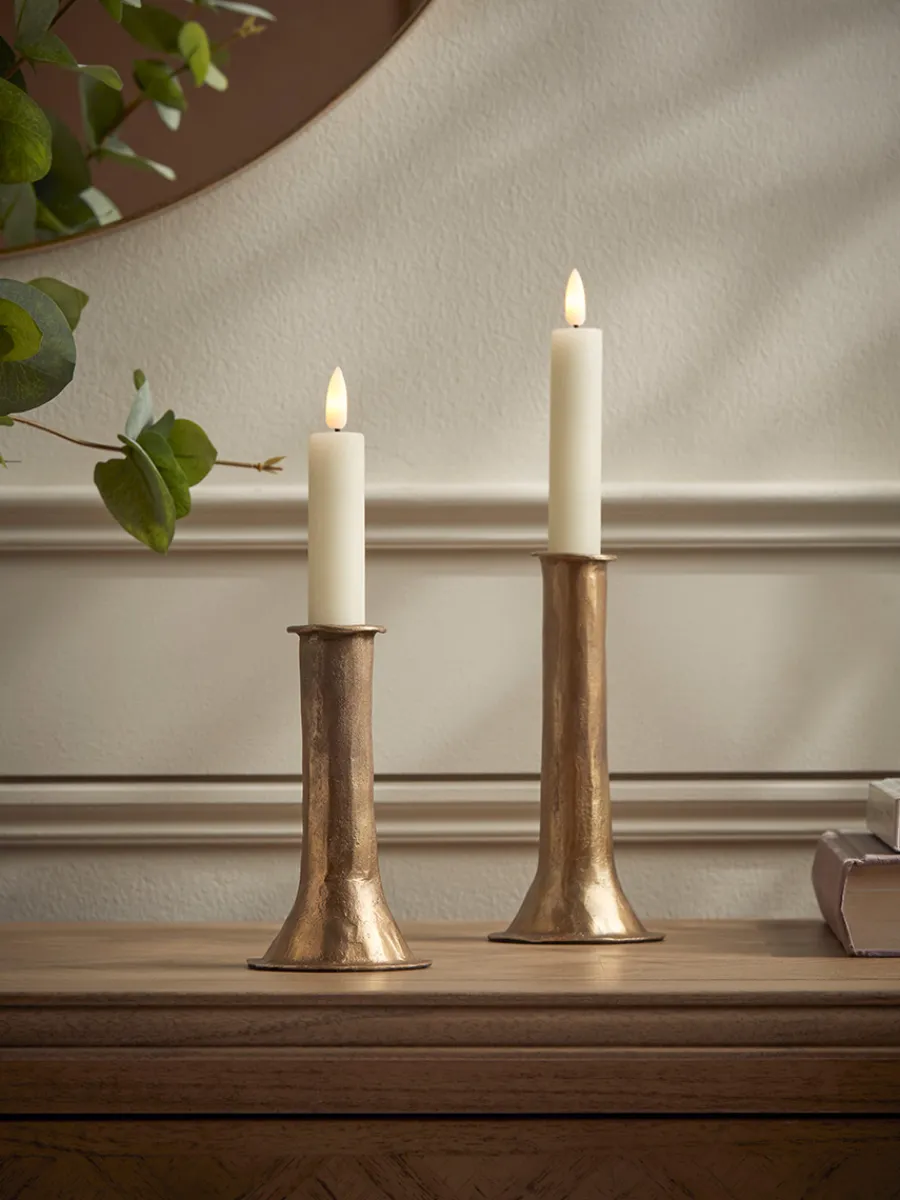 Cox & Cox Candle Holders<Two LED Faux Dinner Candles