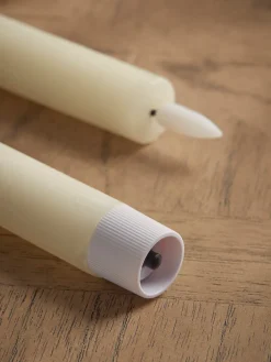 Cox & Cox Candle Holders<Two LED Faux Dinner Candles