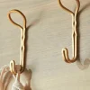 Cox & Cox Hooks & Hook Racks<Two Looped Brass Hooks