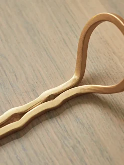 Cox & Cox Hooks & Hook Racks<Two Looped Brass Hooks