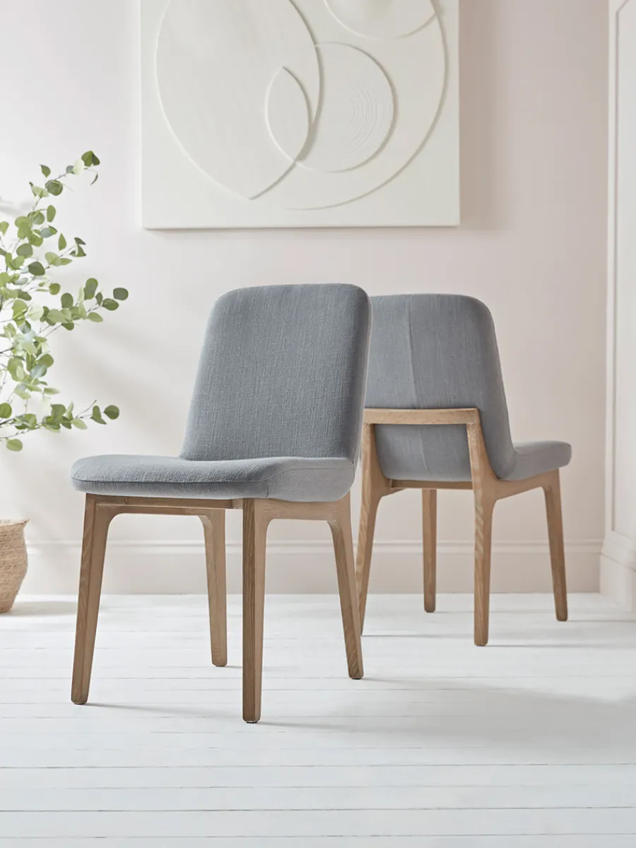 Cox & Cox Dining Chairs<Two Manila Dining Chairs