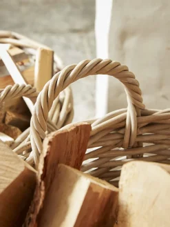 Cox & Cox Fireside<Two Rattan Log Baskets - Round