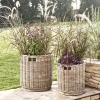 Cox & Cox Plant Pots & Troughs<Two Round Rattan Planters