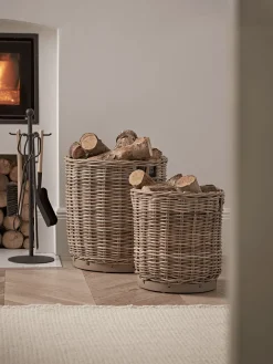 Cox & Cox Plant Pots & Troughs<Two Round Rattan Planters