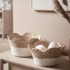 Cox & Cox Bags & Baskets<Two Scalloped Edge Storage Baskets