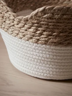 Cox & Cox Bags & Baskets<Two Scalloped Edge Storage Baskets