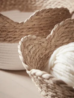 Cox & Cox Bags & Baskets<Two Scalloped Edge Storage Baskets