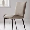 Cox & Cox Dining Chairs<Two Soft Grey Dining Chairs
