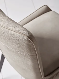 Cox & Cox Dining Chairs<Two Soft Grey Dining Chairs