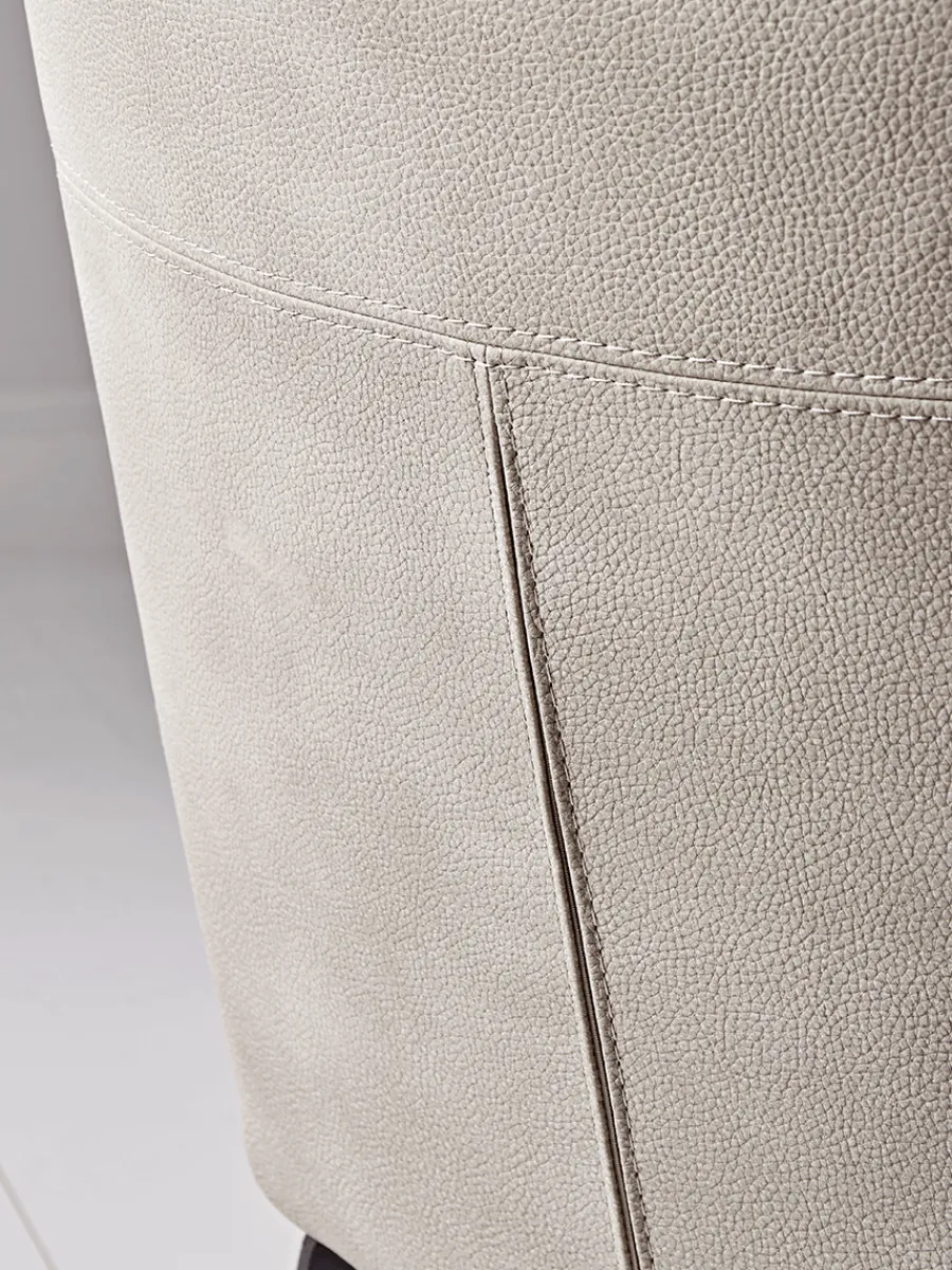 Cox & Cox Dining Chairs<Two Soft Grey Dining Chairs