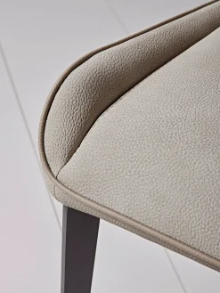 Cox & Cox Dining Chairs<Two Soft Grey Dining Chairs