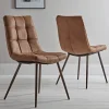 Cox & Cox Dining Chairs<Two Soho Dining Chairs - Tan