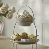Cox & Cox Kitchen Accessories & Tableware<Two Tiered Cake Stand - Nickel