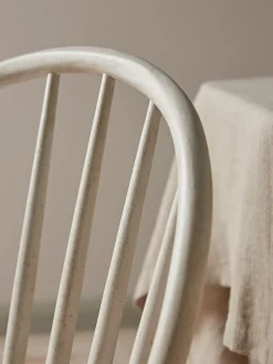 Cox & Cox Dining Chairs<Two White Spindleback Dining Chairs