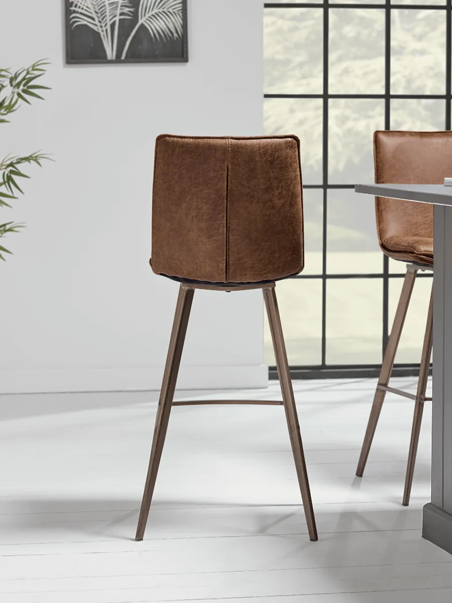 Cox & Cox Stools<Two Williamsburg High Stools - Tan