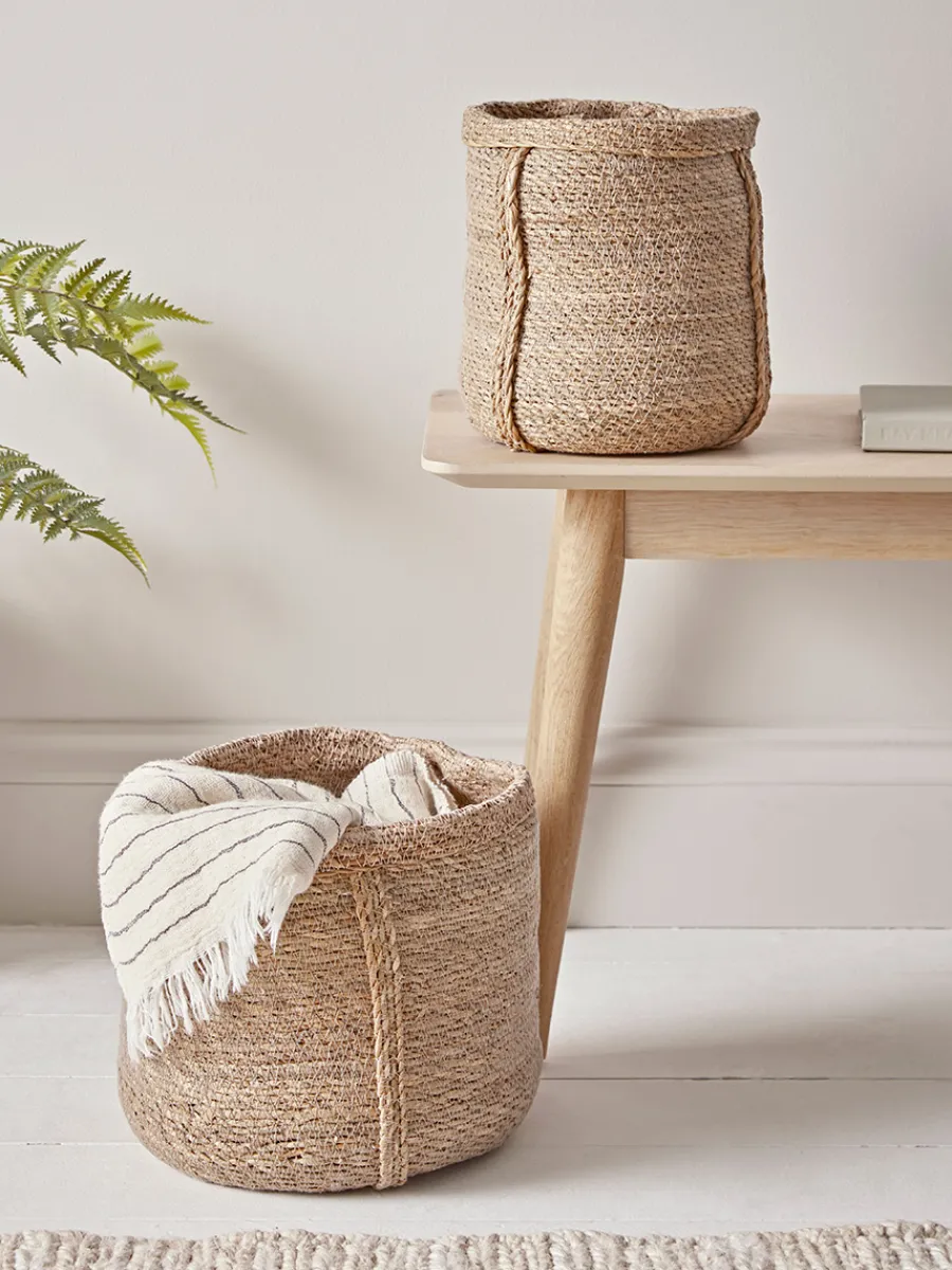 Cox & Cox Bags & Baskets<Two Woven Baskets